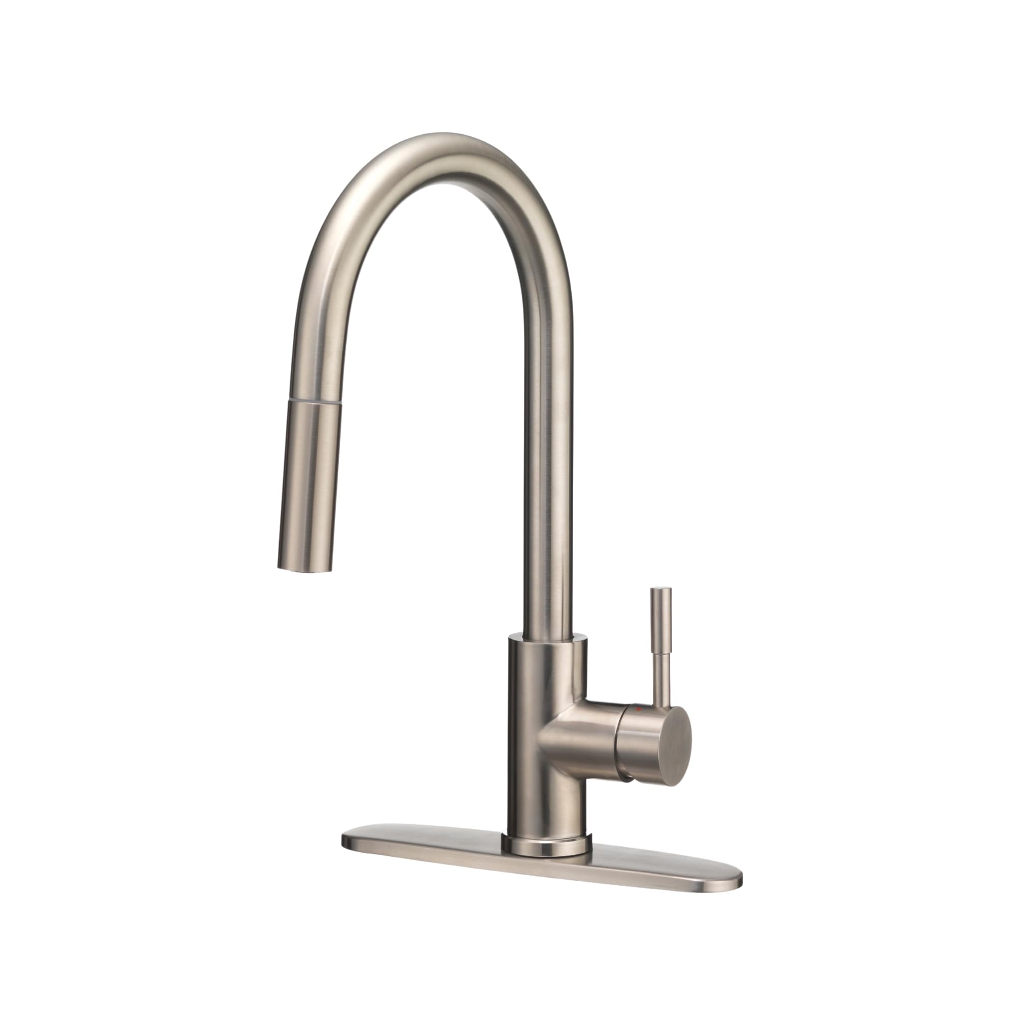 Dura Faucet Dura Faucet RV Streamline Single Handle Pull-Down Kitchen Sink Faucet - Optional Deck Plate - Outdoor Depot