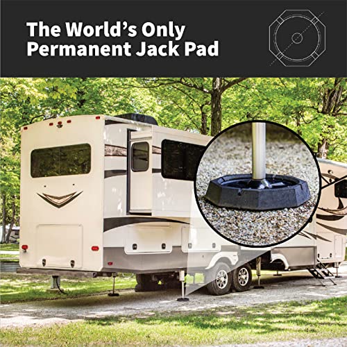 SnapPad SnapPad Xtra (4-Pack) | Four-Point RV Leveling System Featuring 9” Round Jack Feet | Adds 61% - Outdoor Depot