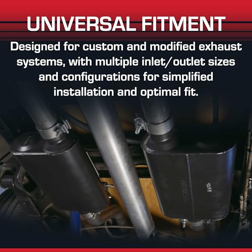 Flowmaster Flowmaster 40 Series Original Chambered Muffler – 3.00” Center In / 2.50” Dual Out – Aggressive - Outdoor Depot