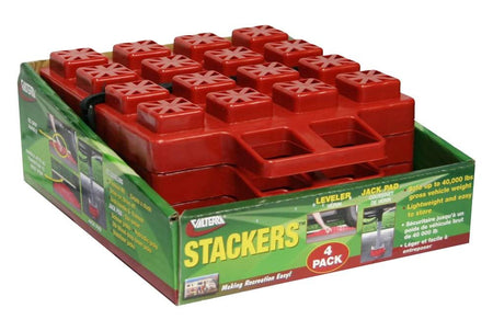 Valterra Valterra A10-0916 Stacker, (Pack of 4) , Red - Outdoor Depot