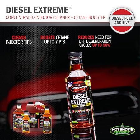 Hot Shot's Secret Hot Shot's Secret Diesel Extreme 32 oz – Treats 80 Gallons – Concentrated Diesel Fuel - Outdoor Depot