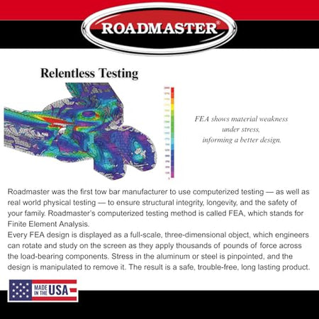 Roadmaster Roadmaster 676 Nighthawk Tow Bar fits Roadmaster Baseplates | Hauls Up to 8,000 lbs | Non-Binding - Outdoor Depot
