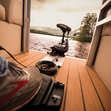 Minn Kota Minn Kota PowerDrive Bow-Mount Electric Trolling Motor with GPS – 55 Lb. Thrust, 54 in. Shaft, - Outdoor Depot