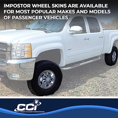 Coast to Coast International Coast To Coast International Chrome Impostor Wheel Skins, Set of 4 – Compatible - Outdoor Depot
