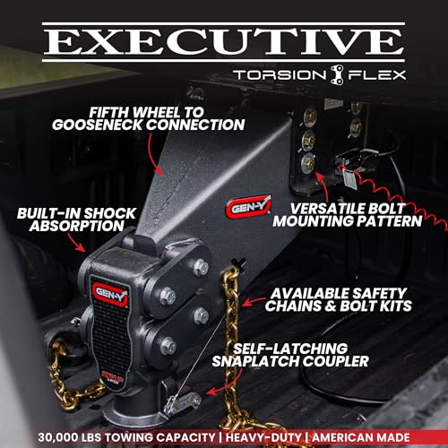 GEN-Y Hitch GEN-Y Hitch Fifth Wheel to Gooseneck SnapLatch Coupler - 1,500 LBS - 4,500 LBS Pin Weight Range - Outdoor Depot