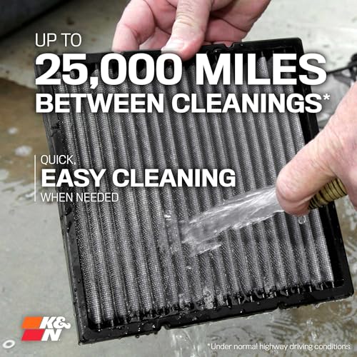 K&N K&N LIFETIME Cabin Air Filter: Premium, Washable, Clean Air for your Cabin: Compatible with 2021-2025 - Outdoor Depot