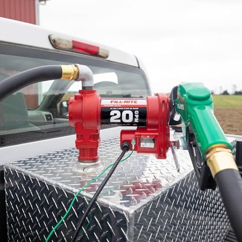 Fill-Rite Fill-Rite FR4210HD 12V 20 GPM Fuel Transfer Pump with Discharge Hose & Automatic Nozzle, Green | - Outdoor Depot