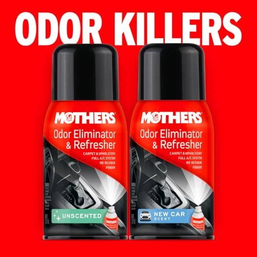 Mothers Mothers Odor Eliminator & Refresher, Unscented, 2 oz. Aerosol – Whole-Car Fogger Neutralizes Smoke, - Outdoor Depot