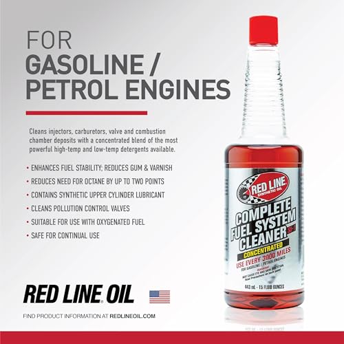 Red Line Red Line 60103 SI-1 Complete Fuel System Cleaner - 15 Ounce- Fuel Injector Cleaner and Carburetor - Outdoor Depot