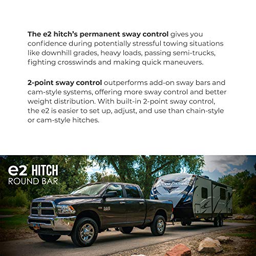 Fastway Fastway e2 2-Point Sway Control Round Bar Hitch, 94-00-0800, 8,000 Lbs Trailer Weight Rating, 800 - Outdoor Depot
