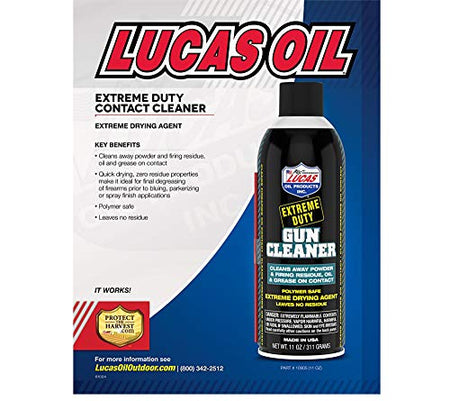 Lucas Oil Lucas Oil 10905 Extreme Duty Gun Cleaner - 11 Ounce - Outdoor Depot