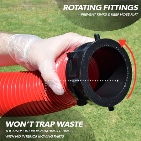 Valterra Valterra EZ Coupler 20-Foot RV Sewer Hose Kit for RV Camper, Includes 2 Attachable 10-Foot Hoses - Outdoor Depot