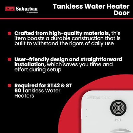 Suburban ST Suburban 6285APW Tankless Water Heater Door, Required Door for Installation of Suburban ST42 and - Outdoor Depot