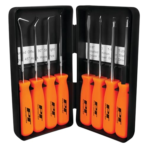 Performance Tool Performance Tool W941 8-Piece Specialty Pick/Driver Set, Precision Pick & Hook Set with - Outdoor Depot