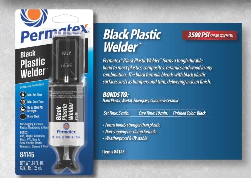 Permatex Permatex 84145 Permapoxy Black Plastic Weld - 0.84 fl. oz. - Outdoor Depot