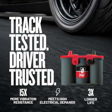 OPTIMA OPTIMA Batteries High Performance 75/25 REDTOP Sealed AGM Car, Truck, and SUV Starting Battery, 720 - Outdoor Depot