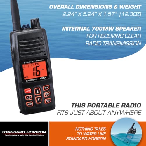 STANDARD HORIZON Standard Horizon HX400IS Intrinsically Safe Handheld VHF Radio - Outdoor Depot