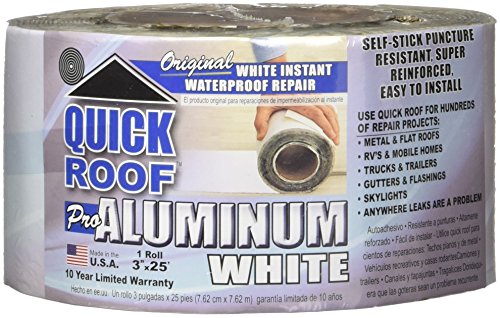 Cofair COFAIR PROD Cofair WQR325 Quick Roof Pro Aluminum White 3" x 25' - Outdoor Depot