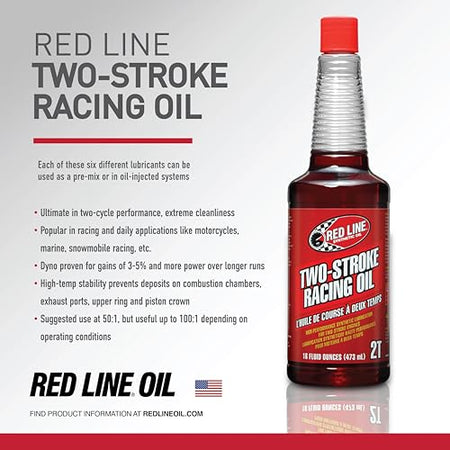 Red Line Red Line 40603 Two-Stroke Oil Racing Synthetic - 16 Ounce - Outdoor Depot
