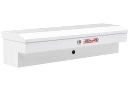 Weather Guard Model 175-3-04 56in Lo-Side Box, Steel, White, 4.0 cu ft - Outdoor Depot