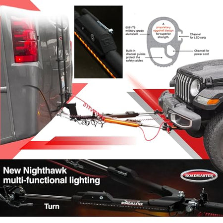 Roadmaster Roadmaster 676 Nighthawk Tow Bar fits Roadmaster Baseplates | Hauls Up to 8,000 lbs | Non-Binding - Outdoor Depot