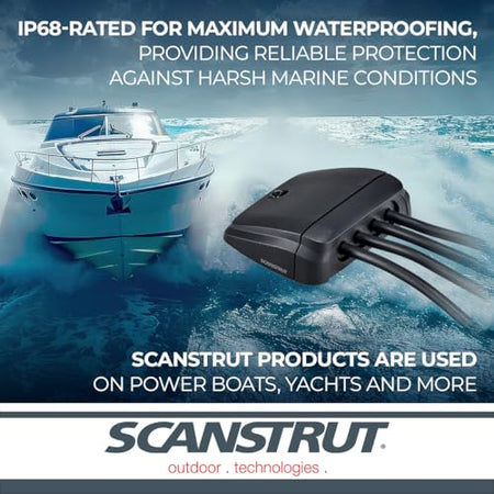 Scanstrut Scanstrut DS-H-Multi-BLK Horizontal Multi Cable Seal – Black - Outdoor Depot