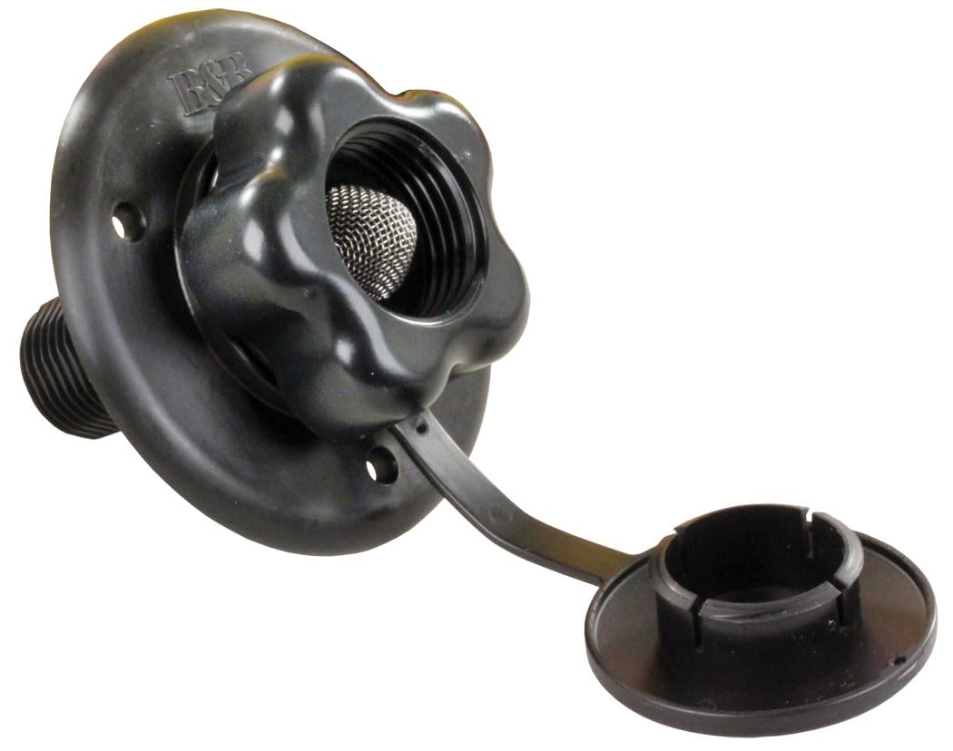 B&B Molders B&B Molders, 94217 City Water Fill with Plastic Check Valve – Black, Leak-Tested UV-Stable - Outdoor Depot