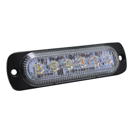 Race Sport Lighting Race Sport RS70016W-A Switching 6-LED Ultra Slim Flush Mount 19-Flash Pattern Marker - Outdoor Depot