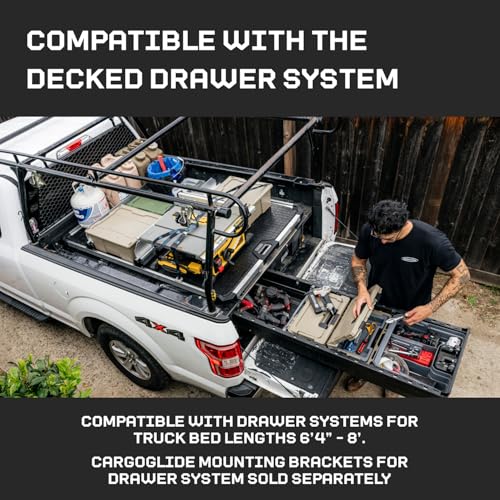 DECKED CargoGlide Truck Bed Slide – 1500 lb Capacity, 75% Extension – Heavy-Duty Pickup Cargo Slide for Easy - Outdoor Depot