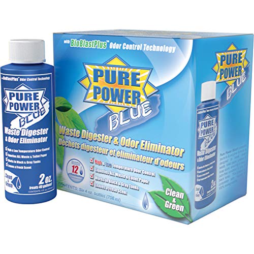 Valterra Valterra V23017 'Pure Power Blue' Waste Digester and Odor Eliminator - 4 oz. Bottle, (Pack of 6) - Outdoor Depot