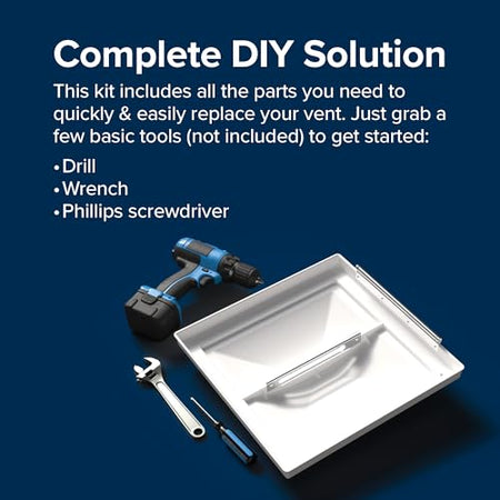 Camco Camco Universal RV Roof Vent Replacement Kit — Fits Standard 14" x 14" Vent Openings – Works with - Outdoor Depot