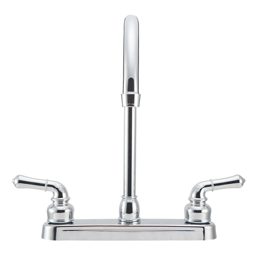 Dura Faucet Dura Faucet DF-PK330HC-CP RV J-Spout Kitchen Sink Faucet (Chrome) - Outdoor Depot