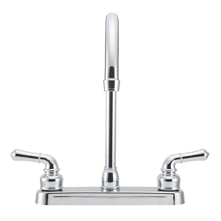 Dura Faucet Dura Faucet DF-PK330HC-CP RV J-Spout Kitchen Sink Faucet (Chrome) - Outdoor Depot