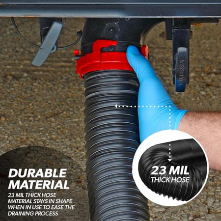 Valterra Valterra 15-Foot Dominator RV Sewer Hose Kit, Universal Sewer Hose for RV Camper, Includes 15-Foot - Outdoor Depot