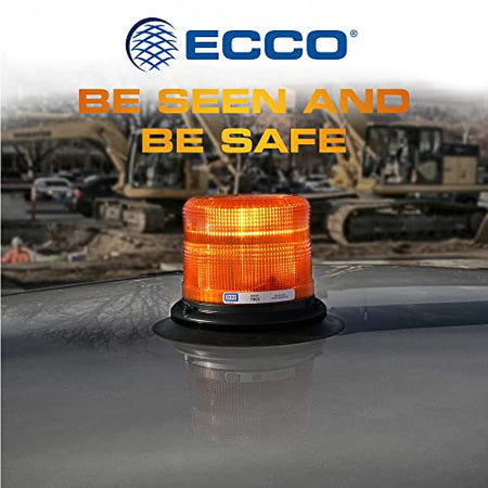 ECCO ECCO 7945A 7945 Series Pulse 2 Beacon Light 3 Bolt / 1 Inch Pipe Mount, Amber - Outdoor Depot