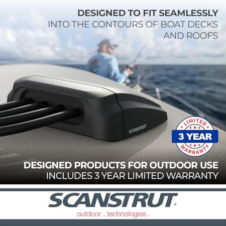 Scanstrut Scanstrut DS-H-Multi-BLK Horizontal Multi Cable Seal – Black - Outdoor Depot