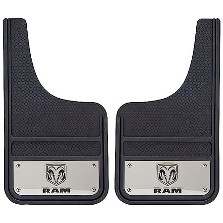 Plasticolor Plasticolor Ram Heavy Duty Front 12 X 23 Mud Guards, 12" x 23" Front Mud Guards (001835R01) - Outdoor Depot