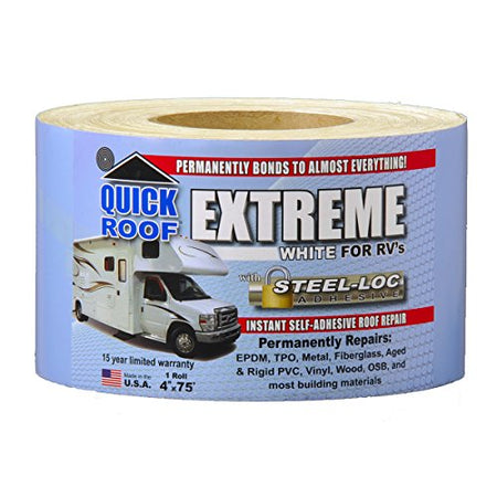 Cofair Cofair UBE475 Quick Roof Extreme White 4" x 75' - Outdoor Depot