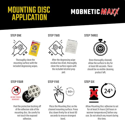 Mob Armor Mob Armor MobNetic Maxx - USA Assembled Magnetic Phone Holder for Car, Magnetic Car Phone Mount, - Outdoor Depot
