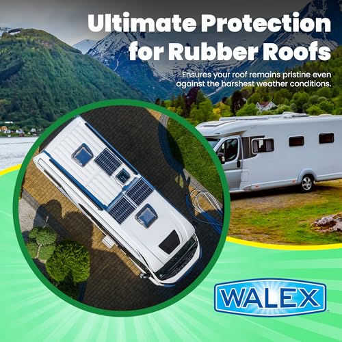 Walex Walex RV Rubber Roof Cleaner/Conditioner - Removes Dirt, Road Grime, Tree Sap, Bird Droppings & More, - Outdoor Depot