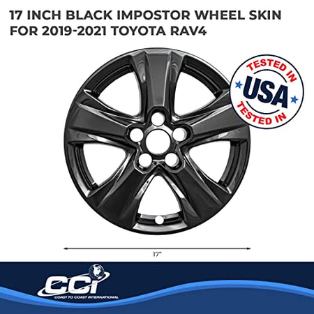 Coast to Coast International Impostor Wheel Covers Fits Toyota RAV4 2019-2025 Set of 4 Wheel Skins 5 V - Outdoor Depot