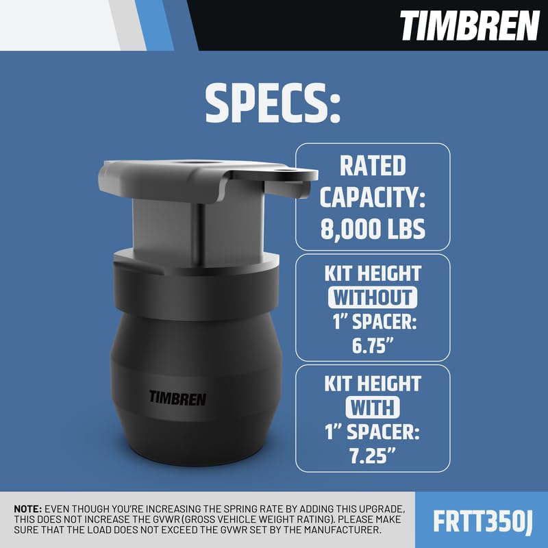 Timbren Timbren FRTT350J SES Severe Service Rear Suspension Enhancement System - 8,000 lb Load Support for - Outdoor Depot
