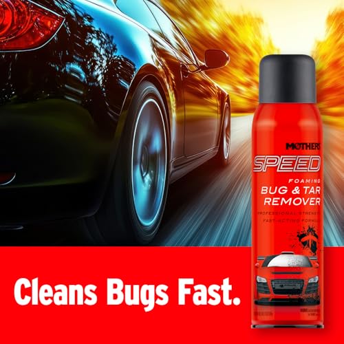 Mothers Mothers Speed Foaming Bug & Tar Remover, 18.5 oz. Aerosol — Fast-Acting, No-Drip Foam for Bug - Outdoor Depot