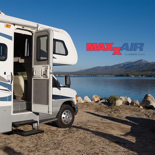 Maxx Air MAXXAIR Maxxfan Deluxe - All-In-One RV Vent, Shield & Fan; Built-In Rain Shield, 10 Speed - Outdoor Depot