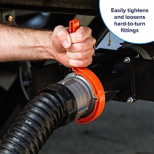Camco Camco RhinoFLEX RV Sewer Hose Wrenches, 2-Pack, Orange - Outdoor Depot
