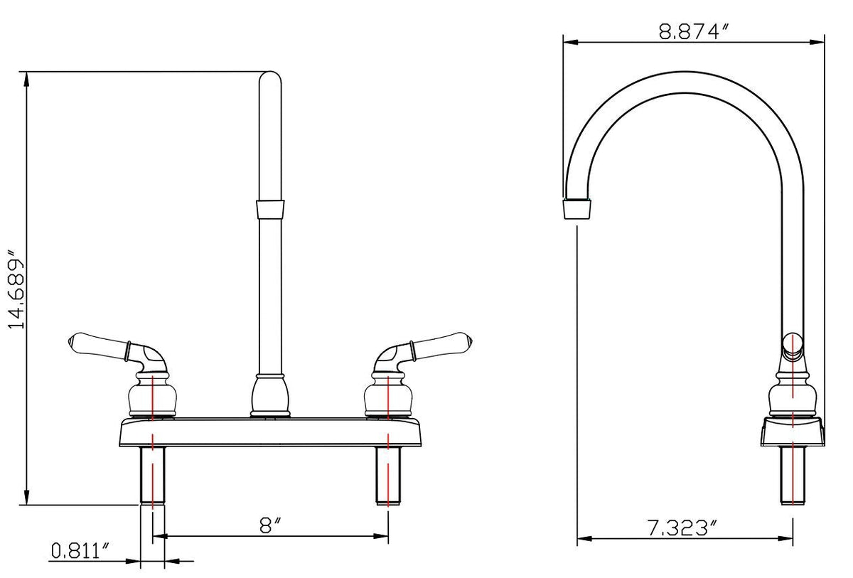 BestPEX BestPEX 51182 Metal Long Handle Ball Valve, 0.5" Size - Outdoor Depot