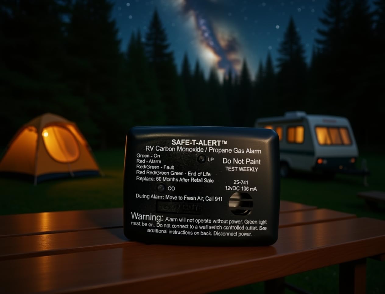 Safe T Alert Safe T Alert 25 Series Mini Dual LP/CO Alarm - Propane and Carbon Monoxide Alarm - Surface - Outdoor Depot
