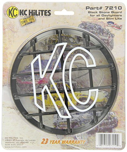 KC KC HiLiTES 7210 6" Black ABS Stone Guard - Single Guard - Outdoor Depot