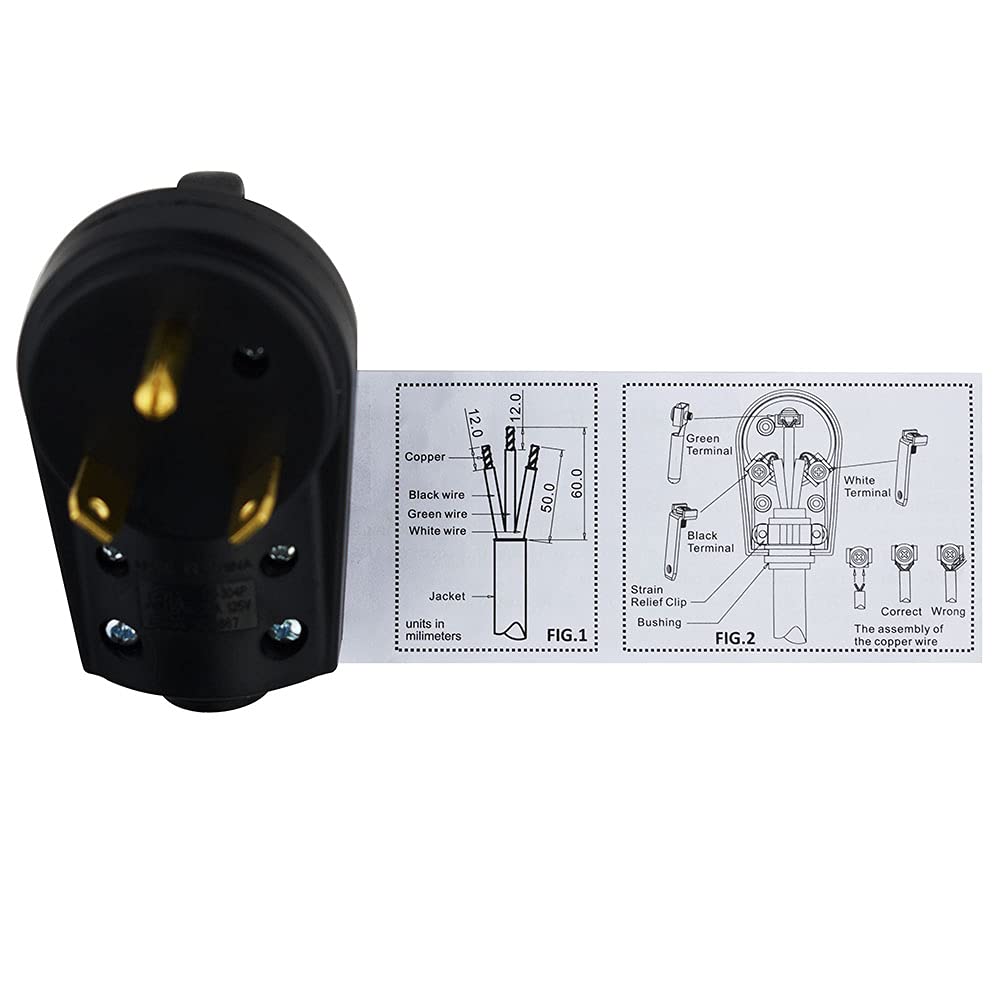 Power Watchdog Power Watchdog 30 Amp Replacement Male Plug (30APlug) – RV Electrical Plug Replacement for - Outdoor Depot
