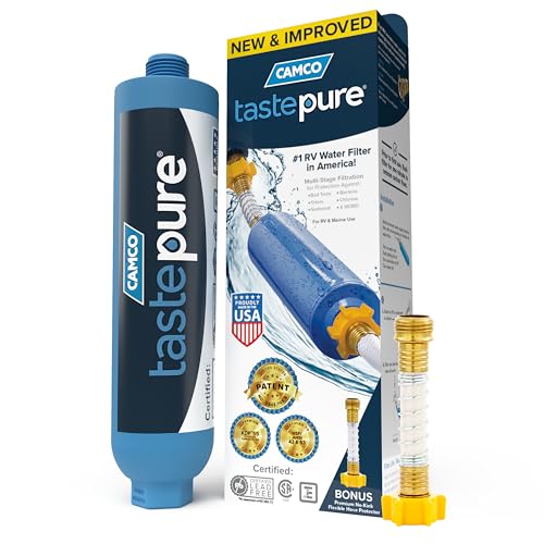 Camco Camco 40013 TastePURE KDF/Carbon Water Filter , Blue - Outdoor Depot
